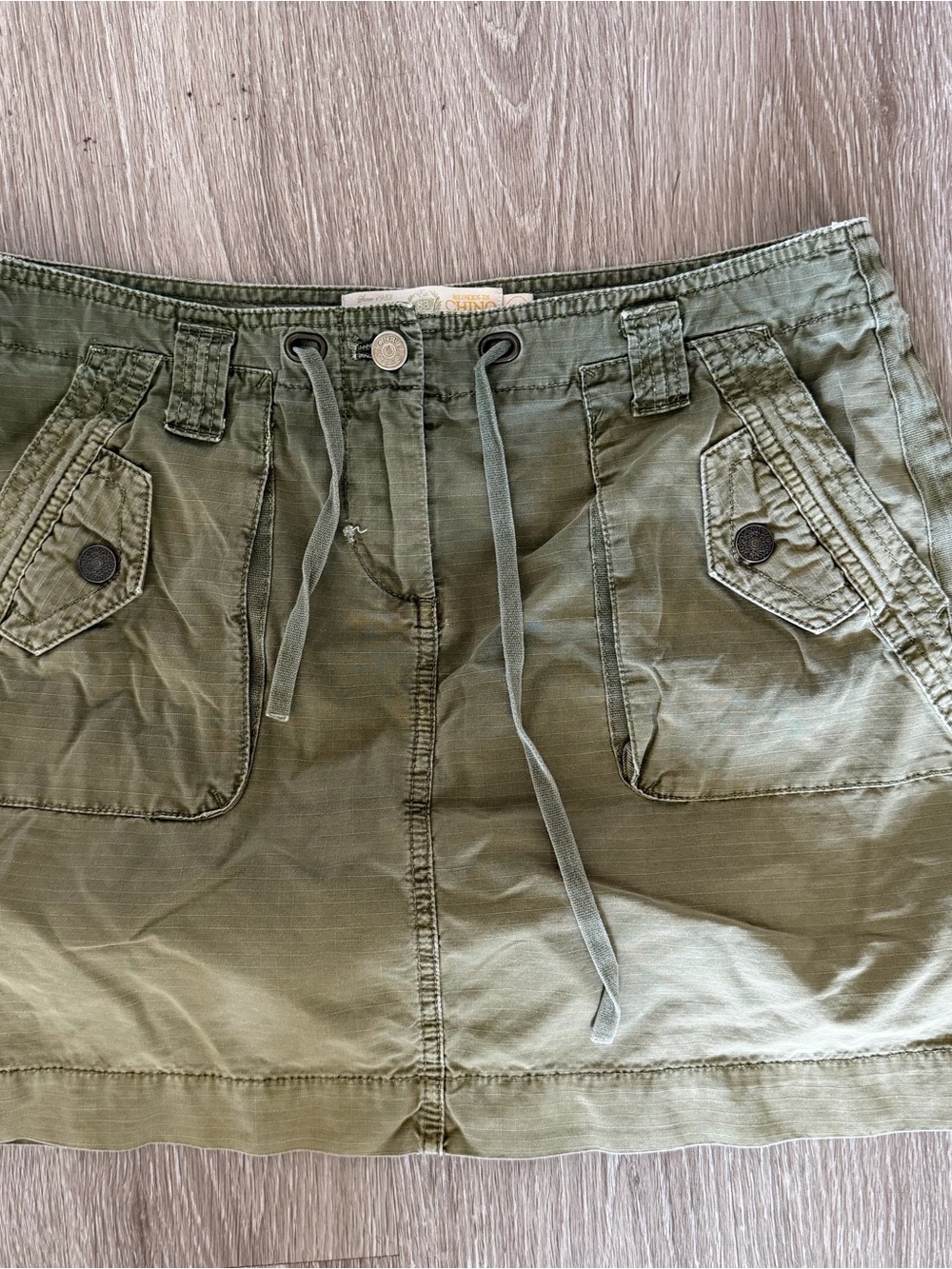 J. Crew broken in cargo utility mini skirt 8